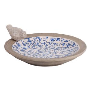 AC10 Aged ceramic bird bath